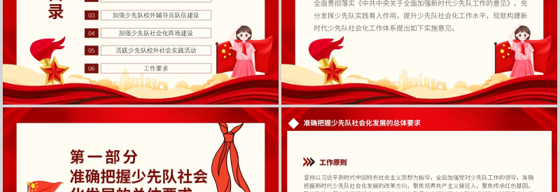 关于构建新时代少先队社会化工作体系的实施意见PPT简洁大气夯实校外少先队组织基础全文学习课件