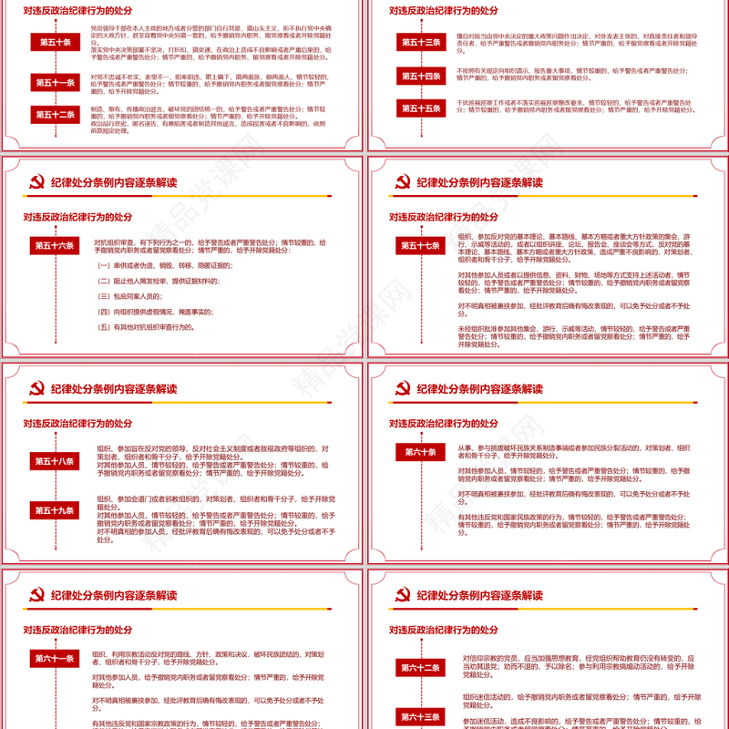原创精讲新版中国共产党纪律处分条例党课PPT-含讲稿