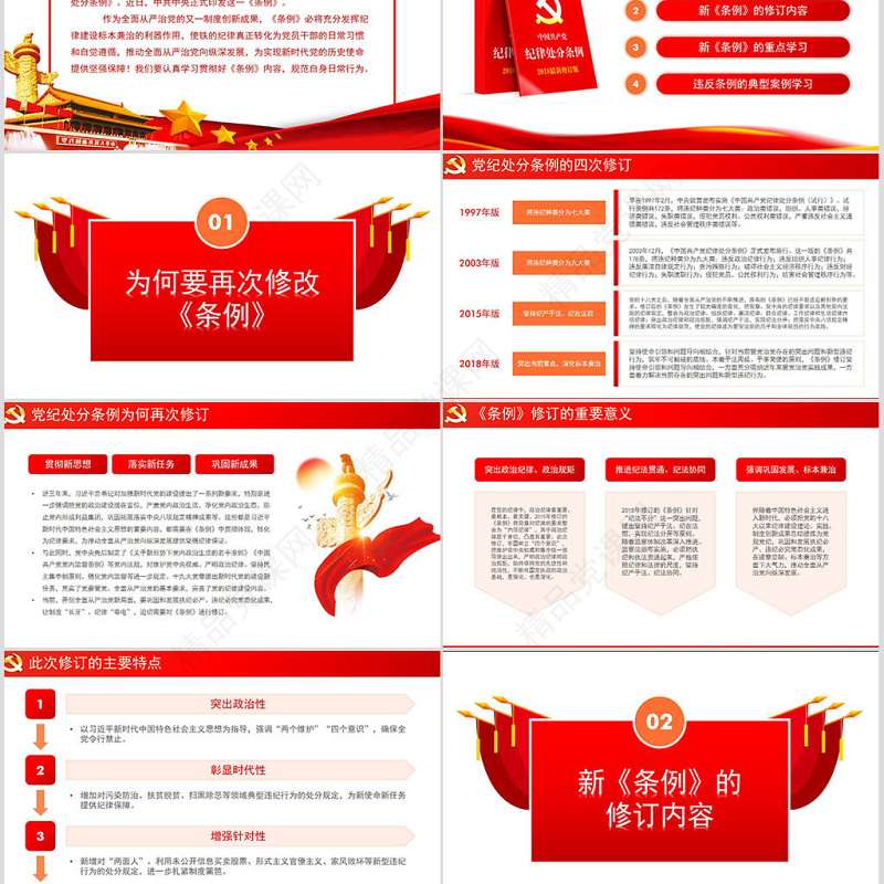 原创2018中国共产党纪律处分条例学习ppt-含讲稿