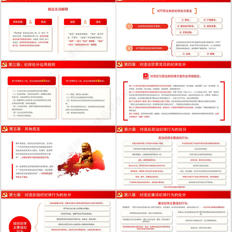 原创2018中国共产党纪律处分条例学习ppt-含讲稿