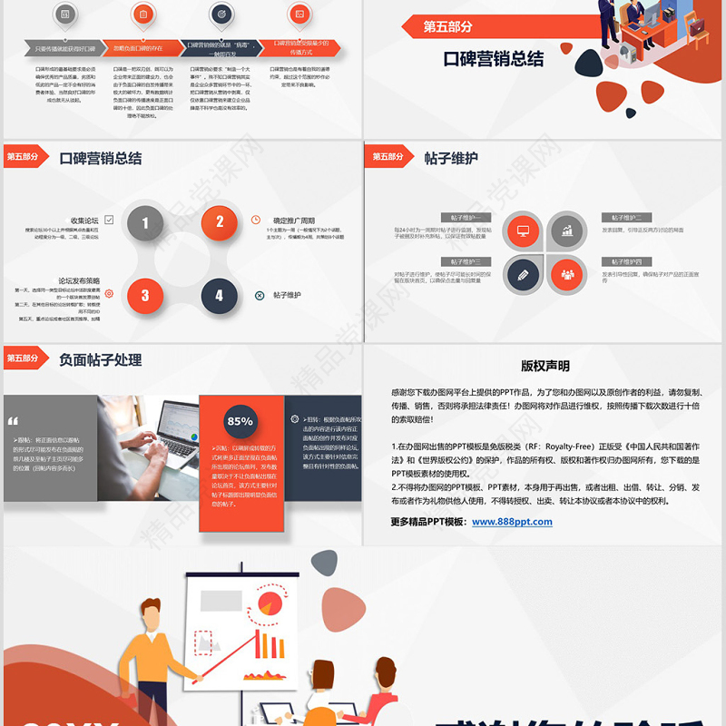 原创商务企业品牌营销口碑营销销售技巧团队管理