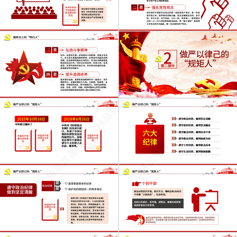 党员领导干部要争做四种人全面从严治党课ppt