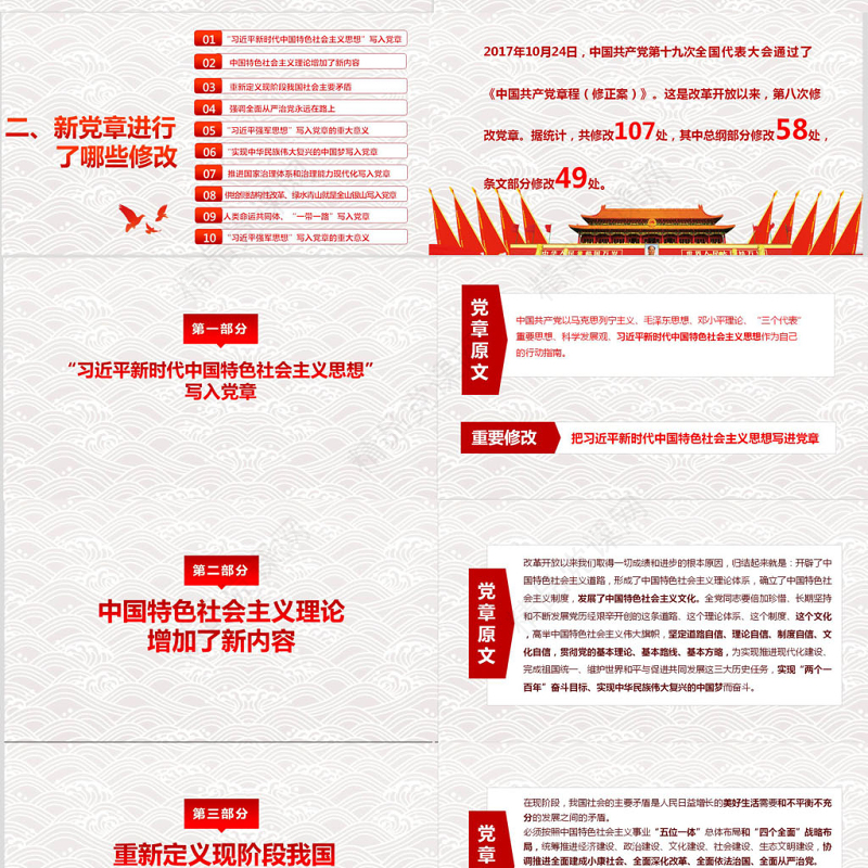 年简捷无动画党课学党章党规做合格党员精编带word讲稿