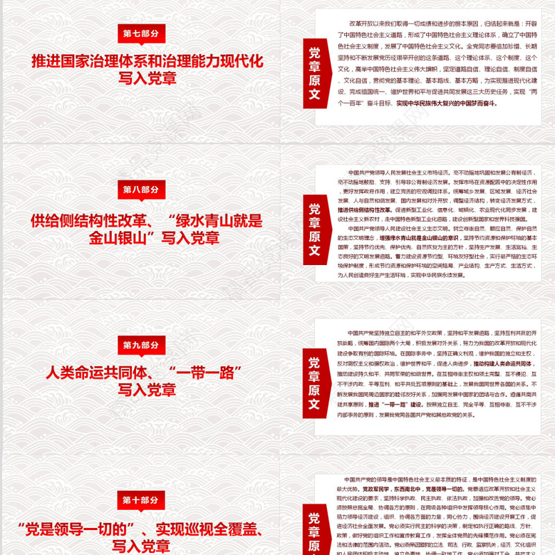 年简捷无动画党课学党章党规做合格党员精编带word讲稿