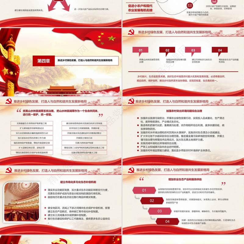 2021年中央一号文件全面推进乡村振兴脱贫攻坚党课PPT