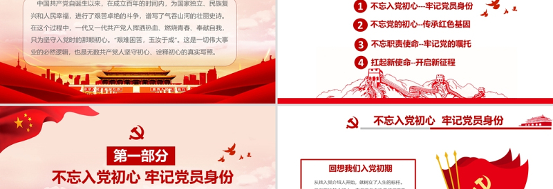 从党史中读懂共产党人的初心建党100周年党课PPT