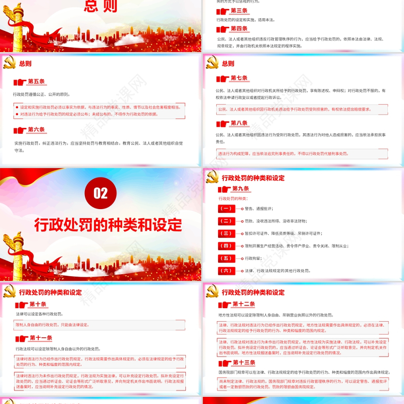 学习解读新修订的《中华人民共和国行政处罚法》专题课件PPT模板