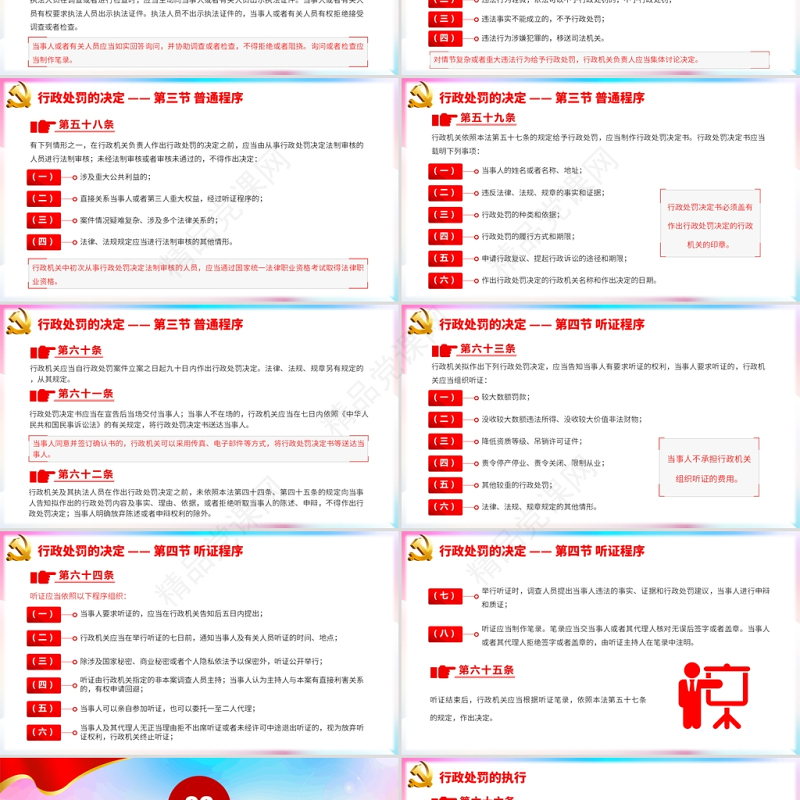 学习解读新修订的《中华人民共和国行政处罚法》专题课件PPT模板