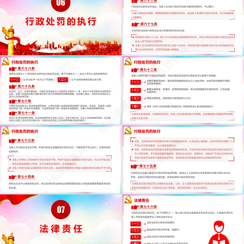 学习解读新修订的《中华人民共和国行政处罚法》专题课件PPT模板