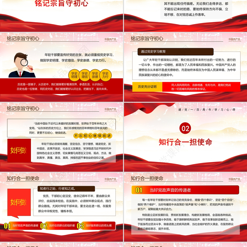 做党的忠实传人继承党的光荣传统和优良作风党史学习ppt党课