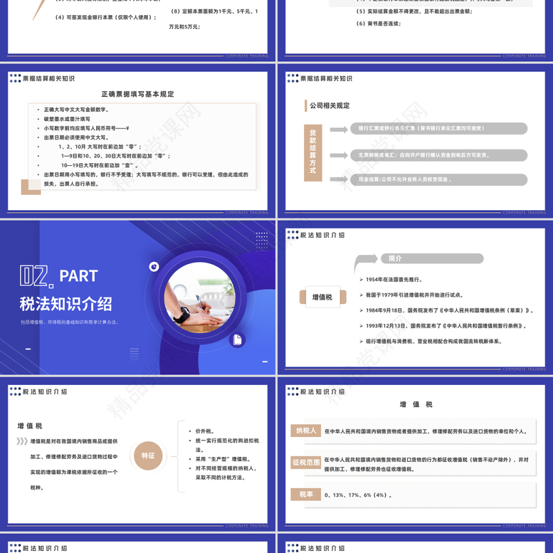2023财税基础知识培训PPT简约商务风财税基础知识培训模板课件