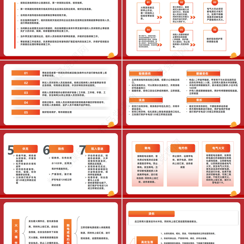 2024人人讲安全个个会应急PPT橙红简约风全国安全生产月介绍模板课件