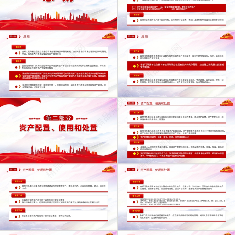 行政事业性国有资产管理条例PPT