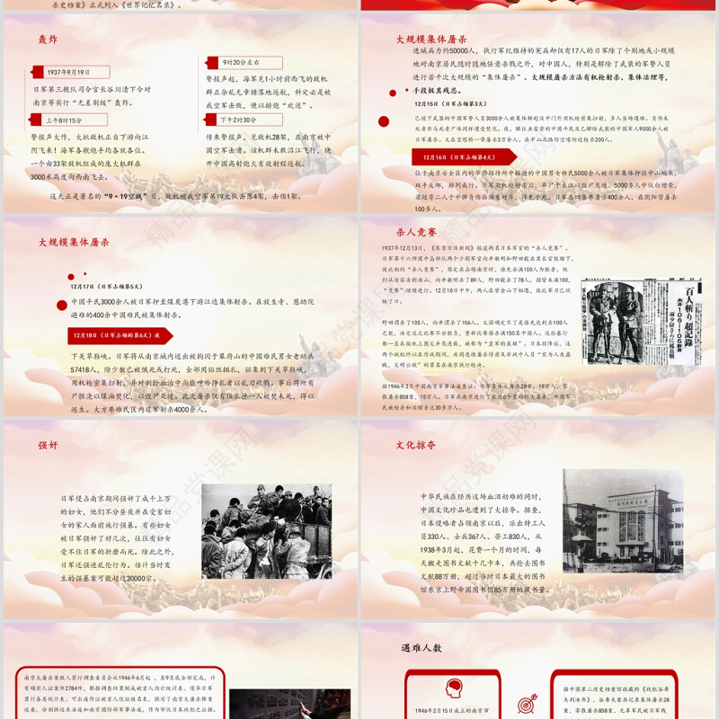 国家公祭日爱国主题教育模板