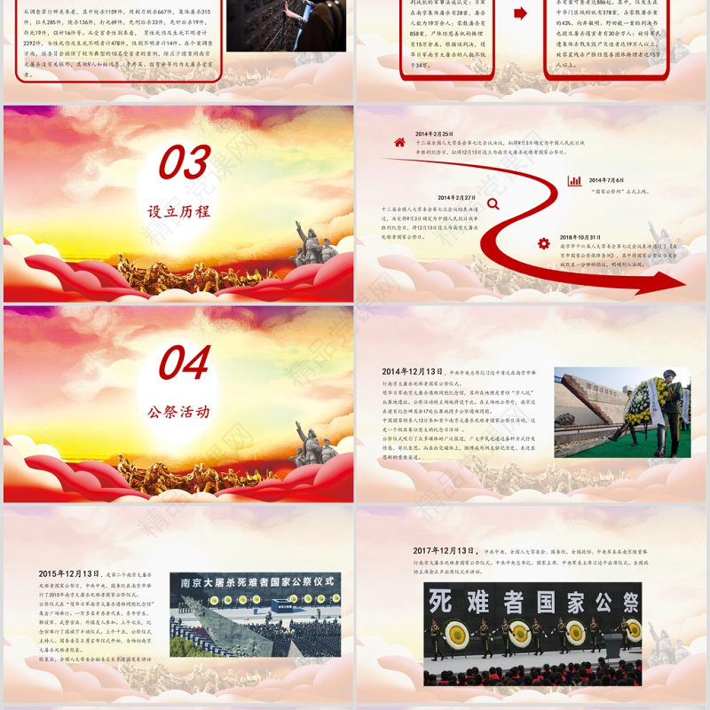 国家公祭日爱国主题教育模板