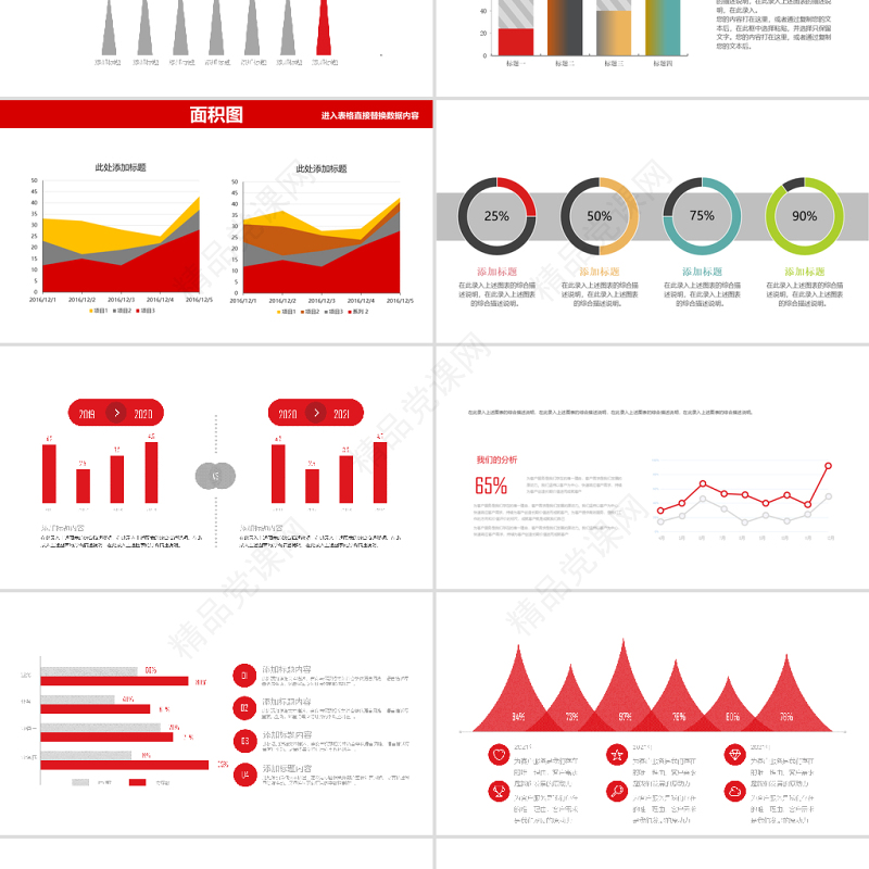 41页可视化可编辑财务分析数据统计销售总结报告图表 (1)