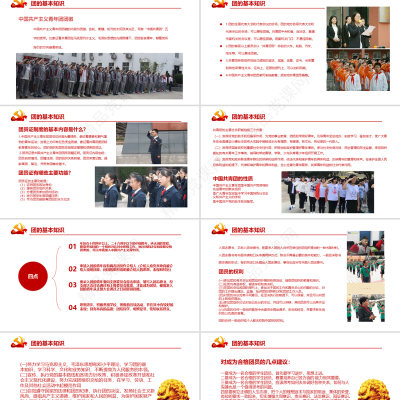 青年，你为什么入团PPT党政风优质团员党员主题团日活动专题党课课件模板