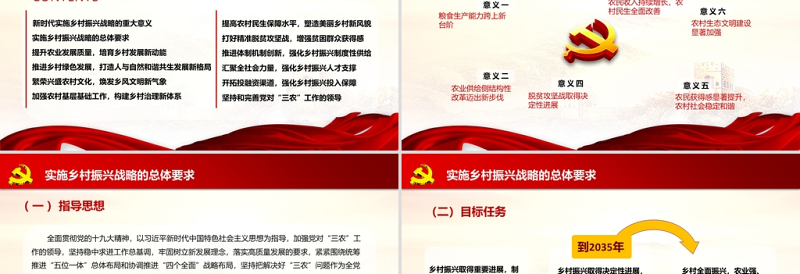 年中央一号文件全面推进乡村振兴脱贫攻坚党课PPT