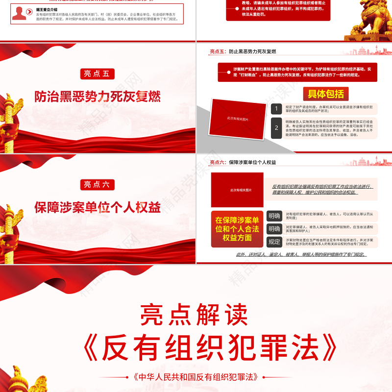 亮点解读《反有组织犯罪法》专题课件PPT模板
