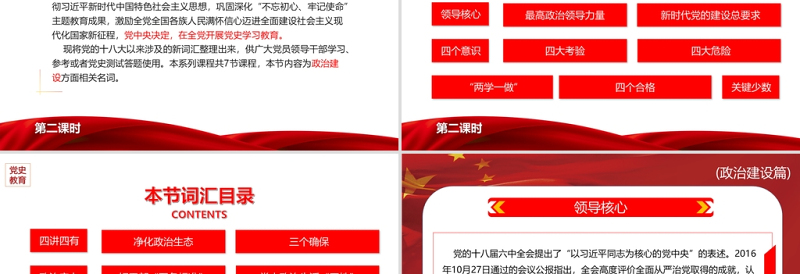 党的十八大以来党员干部应知应会词汇政治建设篇党课ppt