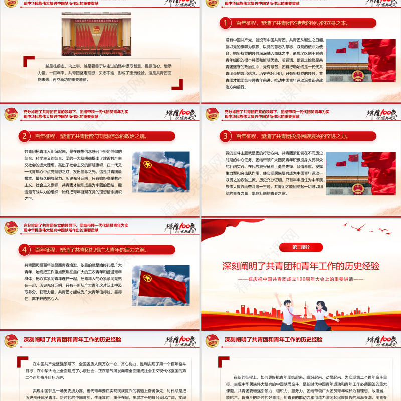 党政风优质在庆祝中国共产主义青年团成立100周年大会上的讲话精神解读团课