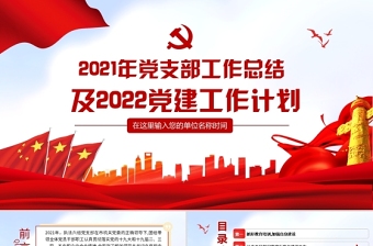 2024ppt党支部工作总结模板
