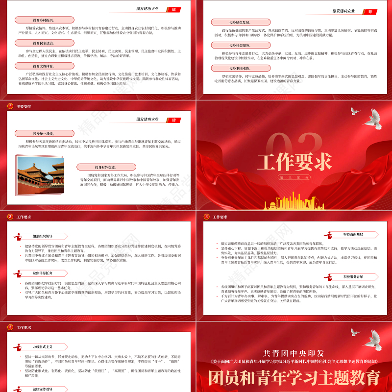 2023团员和青年学习主题教育PPT关于面向广大团员和青年开展学习贯彻习近平新时代中国特色社会主义思想主题教育的通知团课课件