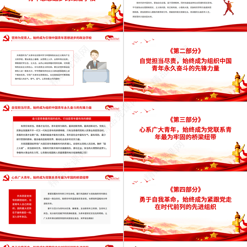 四个“始终成为”总书记对共青团提出这些希望PPT精品学习总书记在中国青年团成立100周年大会上的重要讲话课件