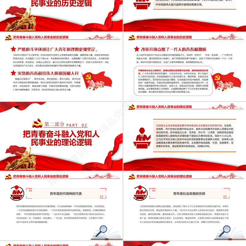 把青春奋斗融入党和人民事业的三重逻辑PPT精品学习贯彻总书记在庆祝共青团成立100周年大会上的重要讲话精神专题