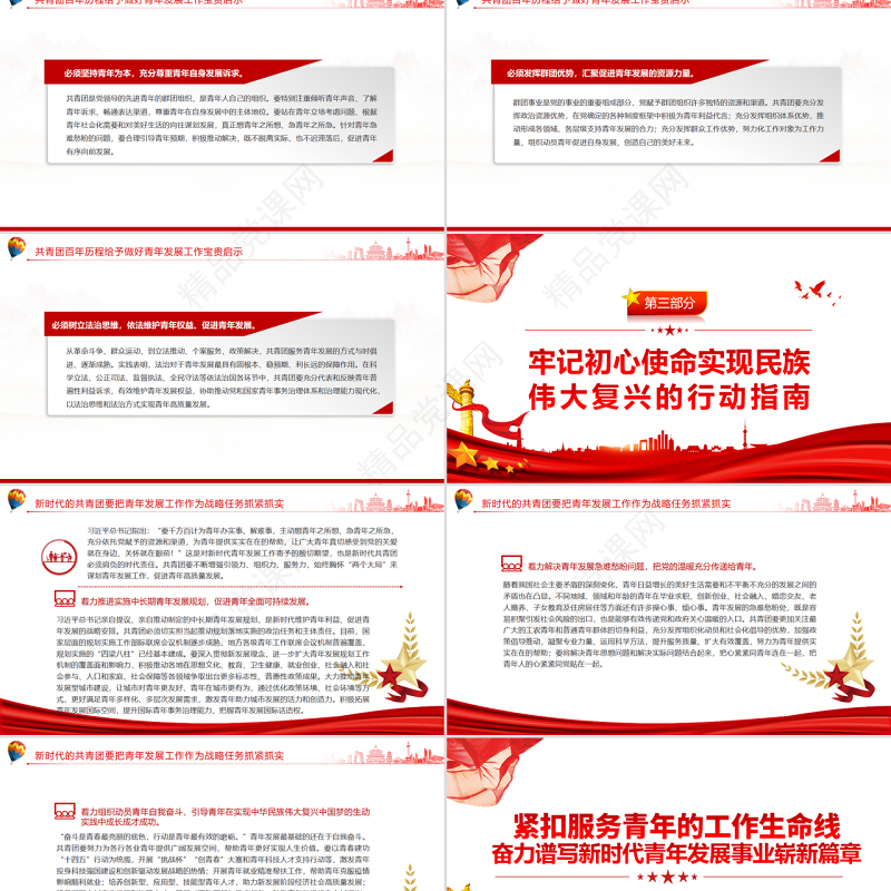 紧扣服务青年的工作生命线奋力谱写新时代青年发展事业崭新篇章PPT学习贯彻总书记在庆祝共青团成立100周年大会上的重要讲话精神专题课件