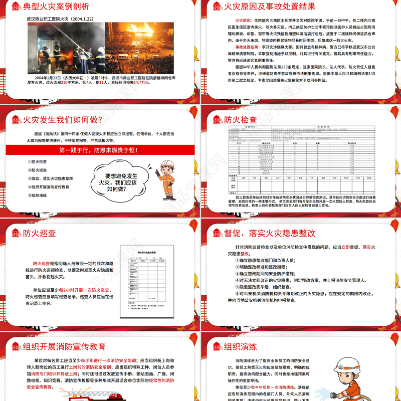 医院消防安全知识培训PPT大气经典强化安全意识PPT