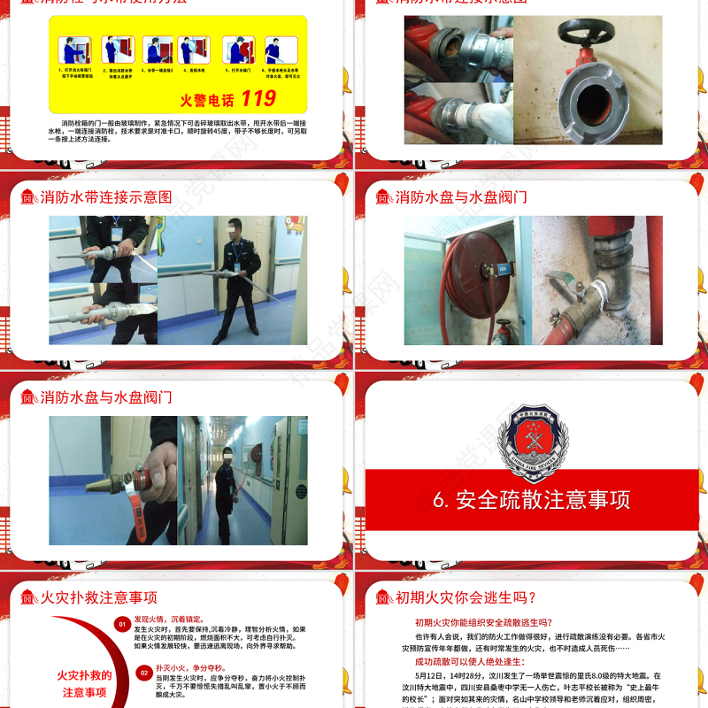 医院消防安全知识培训PPT大气经典强化安全意识PPT