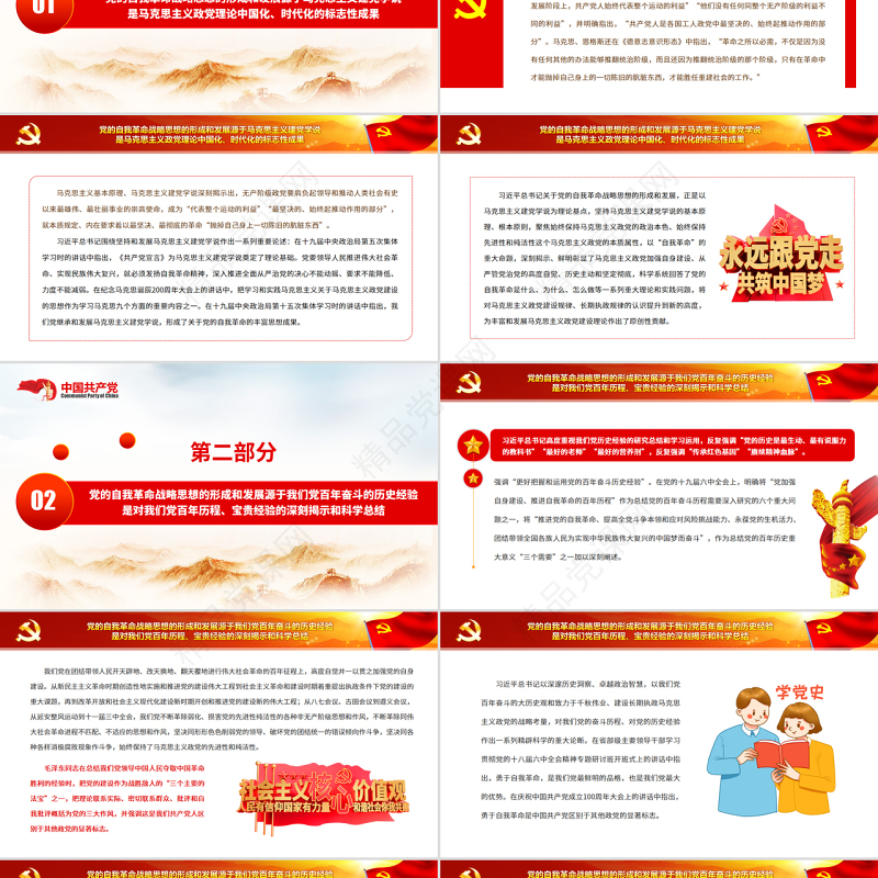 关于党的自我革命战略思想的形成和发展PPT党政风党员干部学习教育专题党课