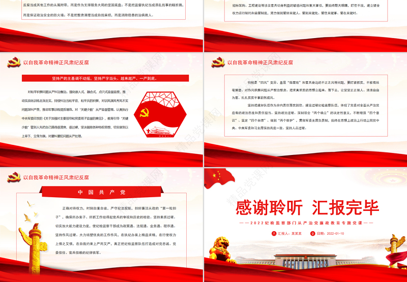 以自我革命精神正风肃纪反腐纪检监察部门从严治党廉政教育专题党课