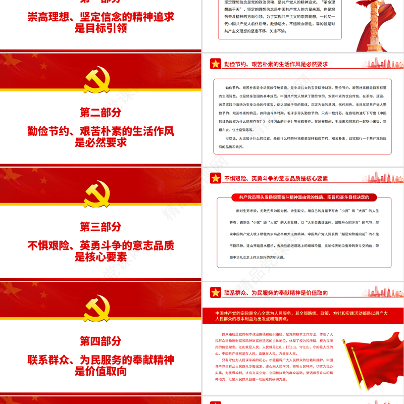 准确理解艰苦奋斗精神的深刻内涵PPT红色大气风艰苦奋斗精神是实现中华民族伟大复兴的精神力量和动力源泉党课