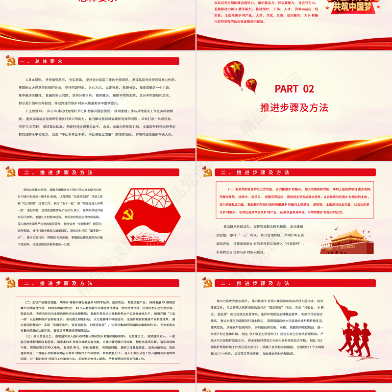 村党组织书记擂台比武PPT简约实用村党组织书记乡村振兴擂台比武活动实施方案