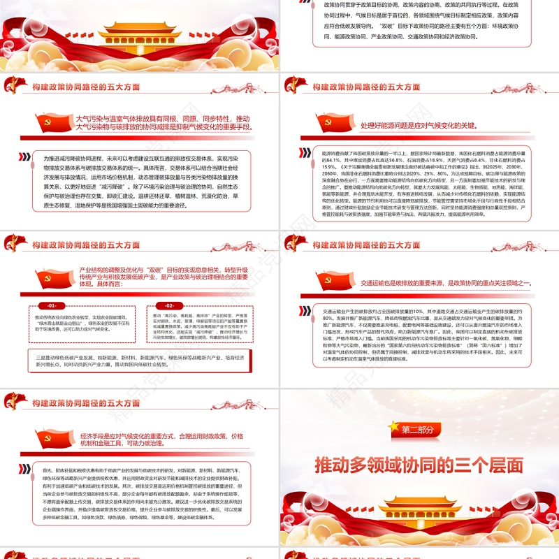 探究“双碳”目标实现的政策协同路径PPT精品关于碳达峰碳中和专题党课