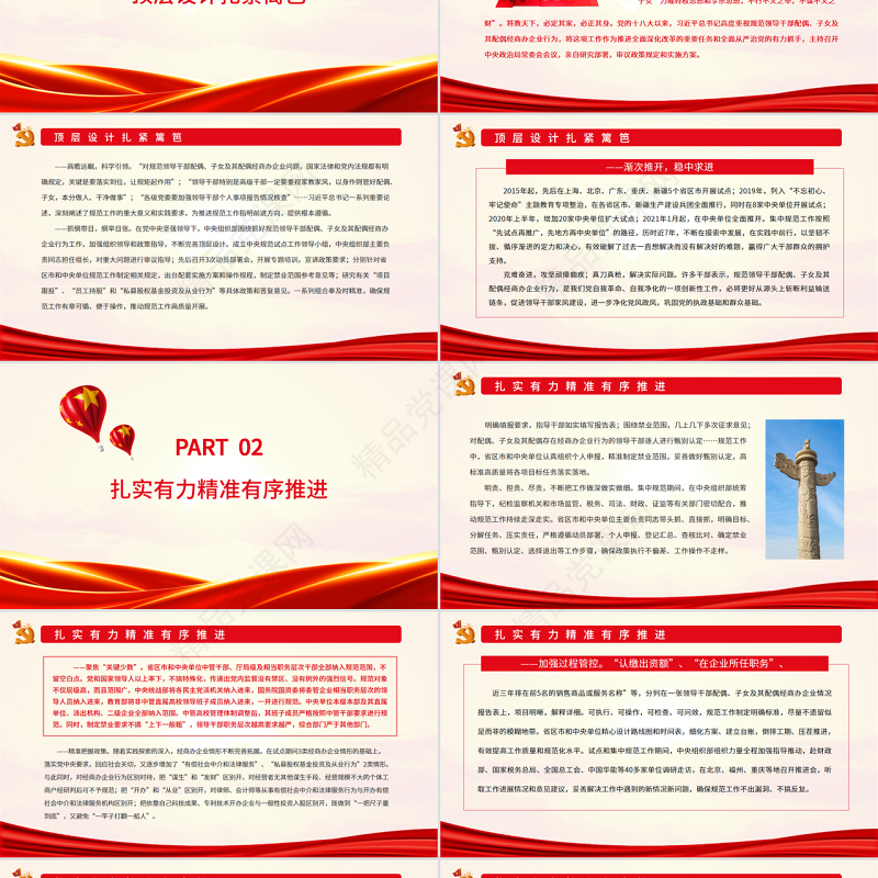 不断推进党的自我革命的生动实践PPT规范领导干部配偶子女及其配偶经商办企业行为工作综述专题党课