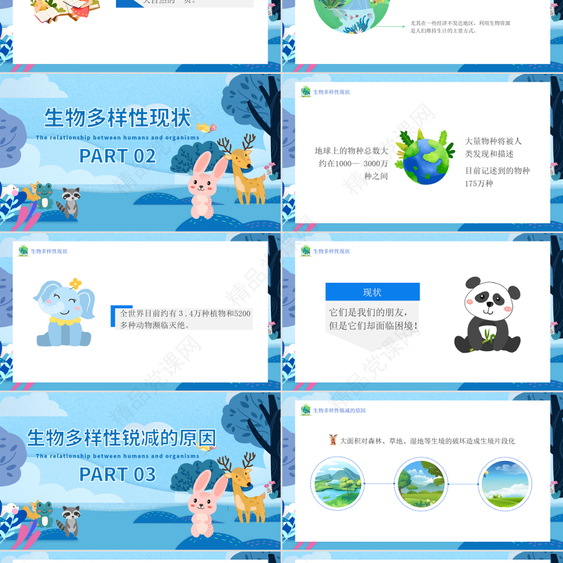 蓝色国际生物多样日介绍生物多样性保护PPT