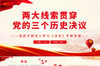 2024党的三个历史决议心得体会ppt