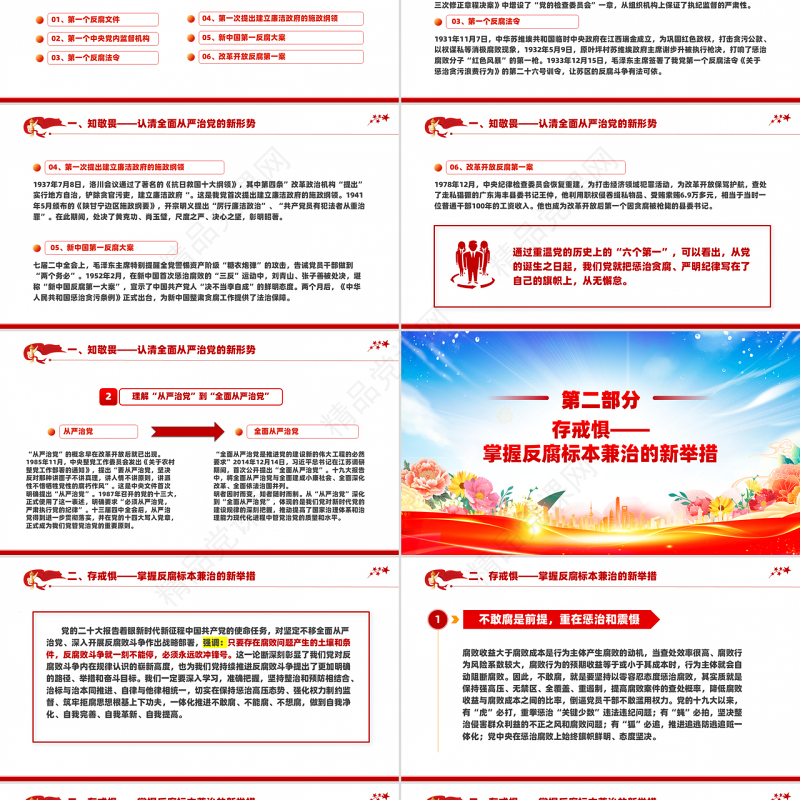 原创2025开年第一课PPT知敬畏守底线党风廉政建设党课