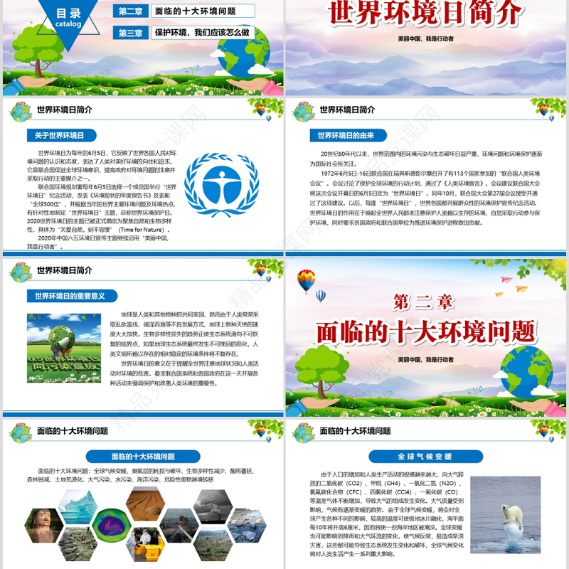 世界环境日宣传教育PPT