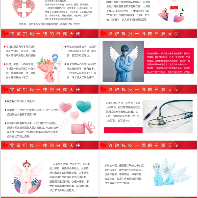 2020最美天使512国际护士节PPT模板