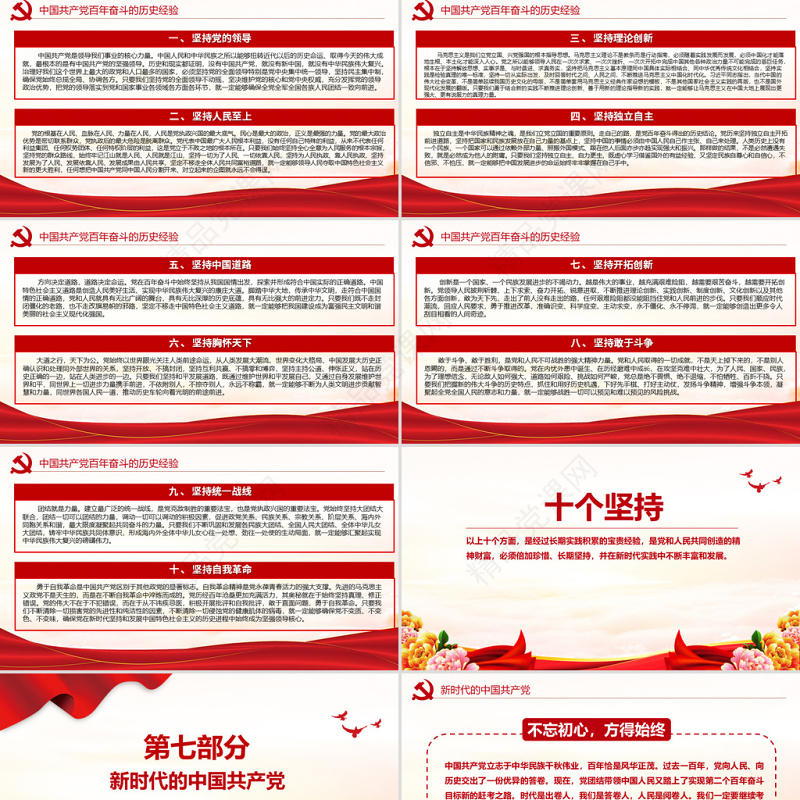 中共中央关于党的百年奋斗重大成就和历史经验的决议党课PPT