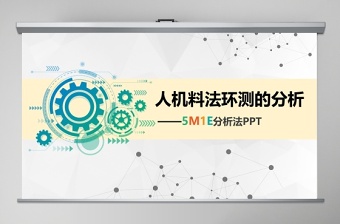 年生产培训5M1E人机料法环测分析PPT模板