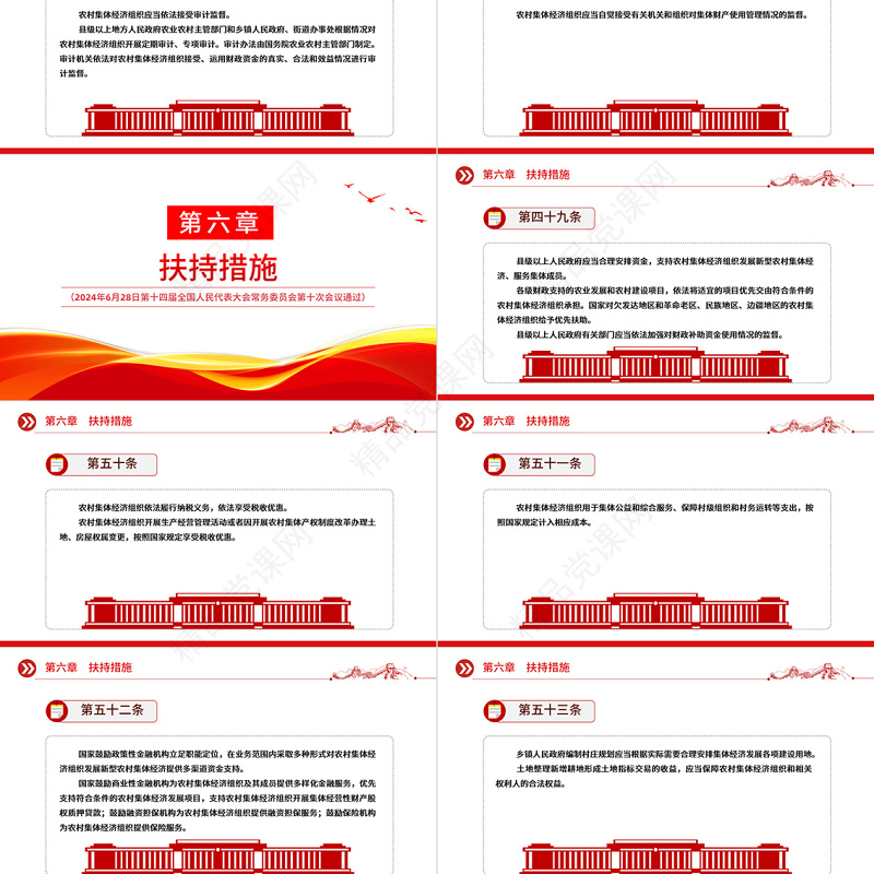2024中华人民共和国农村集体经济组织法PPT大气简洁法律法规课件下载