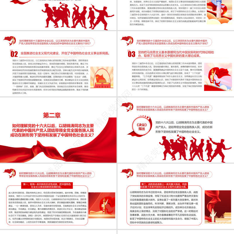 《决议》学习问答之八PPT大气党政风深入学习贯彻党的十九届六中全会精神党员学习党课