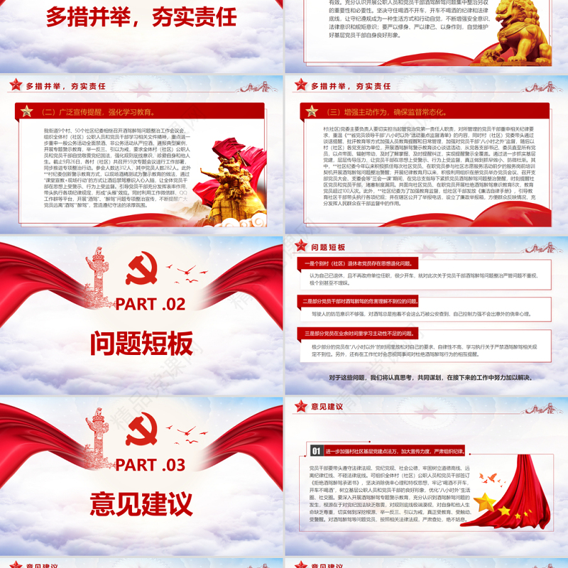 酒驾醉驾警示教育PPT党政风优质街道纪工委开展党员干部酒驾醉驾问题整治工作的情况报告专题课件