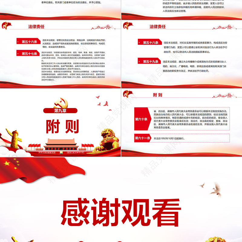 中华人民共和国妇女权益保障法PPT红色大气风深入学习妇女权益保障法专题课件模板下载 中华人民共和国妇女权益保障法 妇女权益保障法