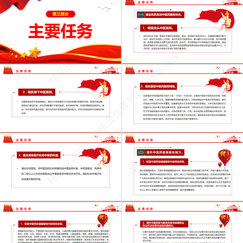 关于印发“十四五”中医药发展规划的通知PPT专题党课课件模板